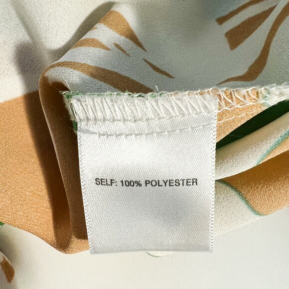 Rose + Olive Top 2X Womens Plus Size Artsy Floral Button Up Blouse Flowy Boho - Picture 5 of 6